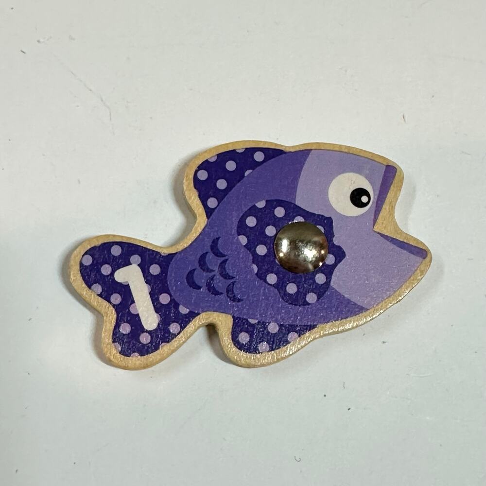 Melissa & Doug Catch & Release Magnetic Counting Game Replacement Purple 1 Fish